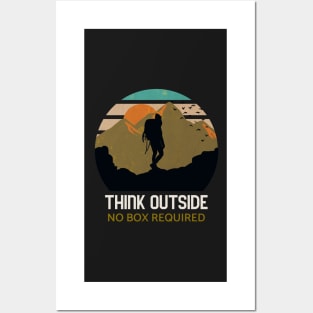 Think outside no box required Posters and Art